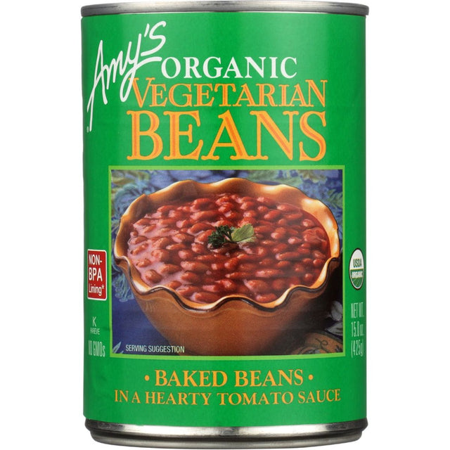 AMYS: Organic Vegetarian Baked Beans, 15 oz - #tag1# - #tag2#