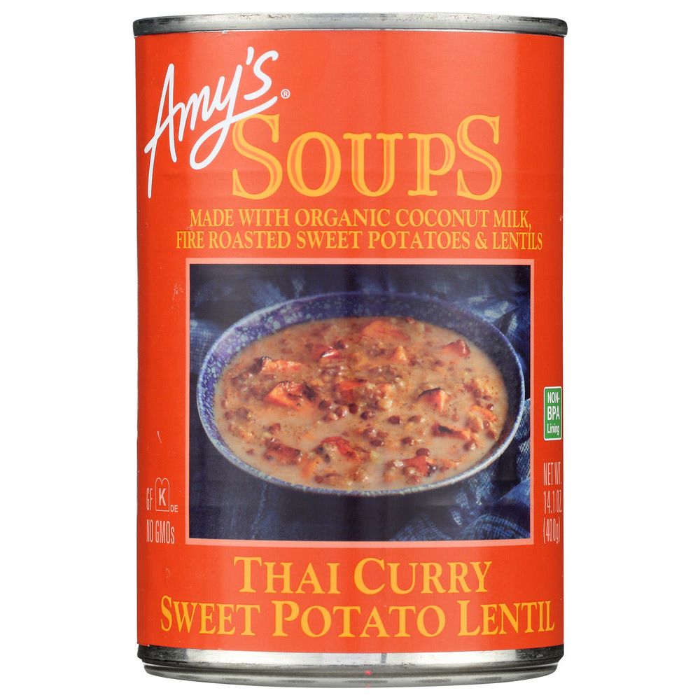 AMYS: Soup Thai Curry Sweet Lentil, 14.1 oz - #tag1# - #tag2#