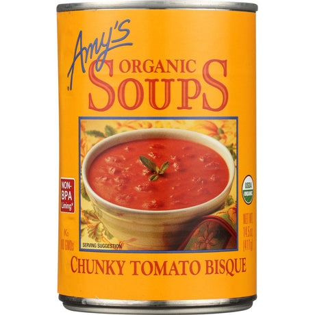 AMYS: Soup Tomato Bisque Chunky Gluten Free, 14.5 oz - #tag1# - #tag2#