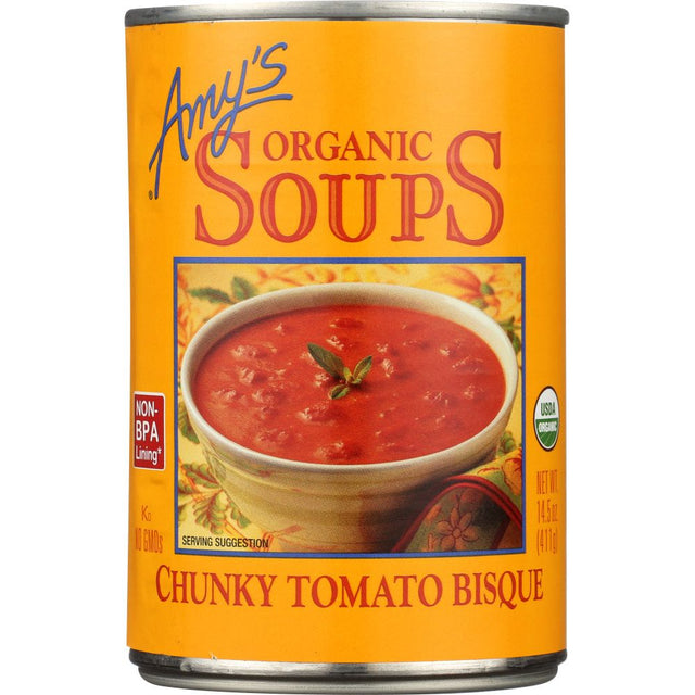 AMYS: Soup Tomato Bisque Chunky Gluten Free, 14.5 oz - #tag1# - #tag2#