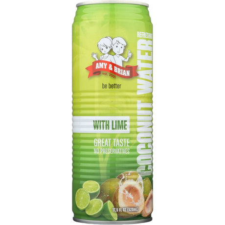 AMY AND BRIAN: Coconut Juice with Lime,17.5 oz - #tag1# - #tag2#