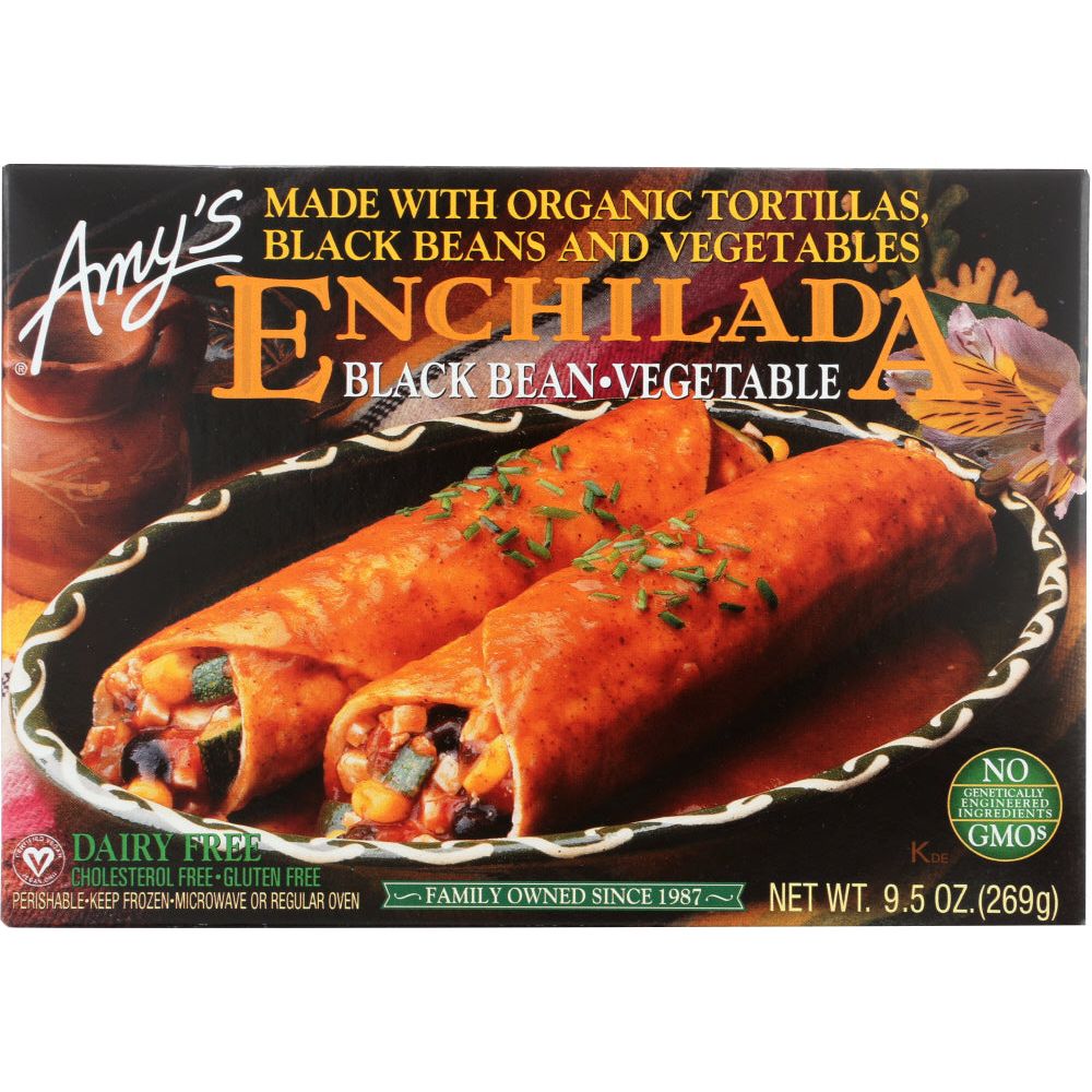 AMY'S: Black Bean Vegetable Enchilada, 9.5 oz - #tag1# - #tag2#
