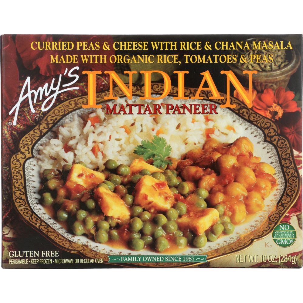 AMY'S:  Indian Mattar Paneer, 10 Oz - #tag1# - #tag2#