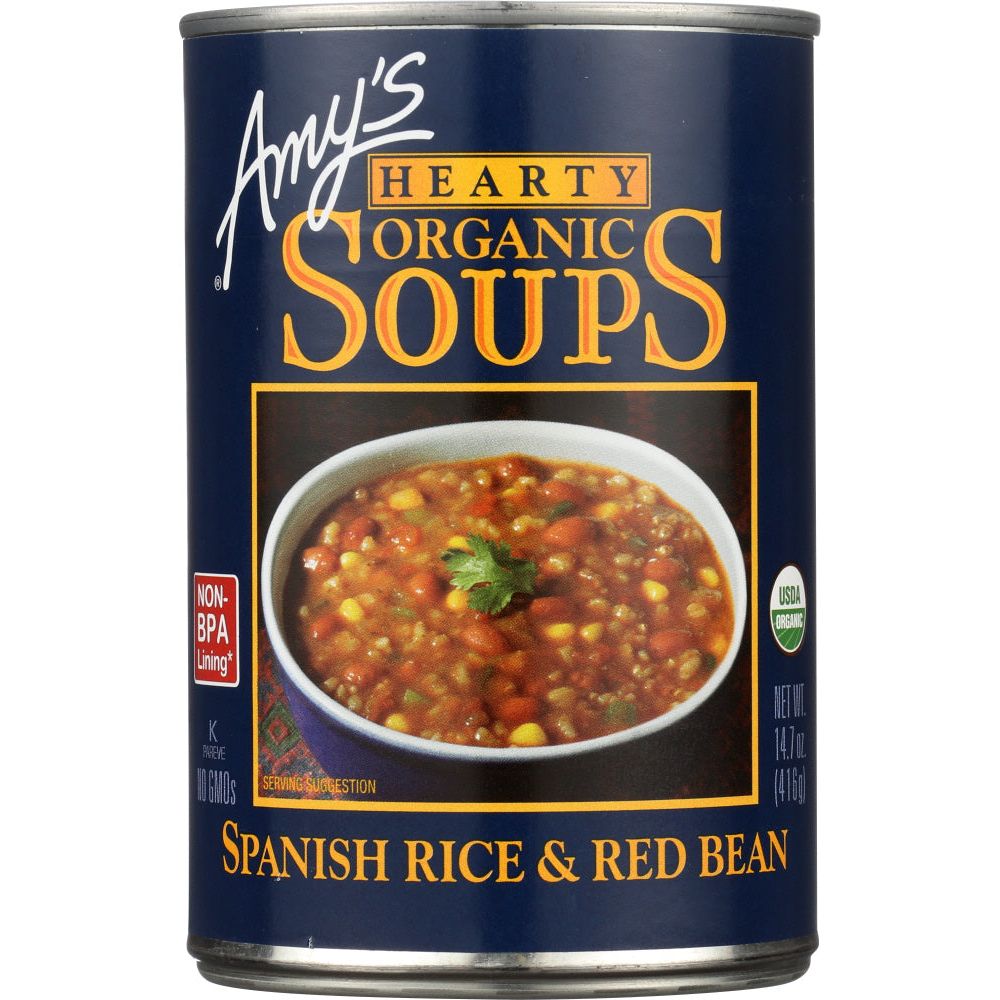 AMY'S: Organic Hearty Spanish Rice & Red Bean Soup, 14.7 Oz - #tag1# - #tag2#
