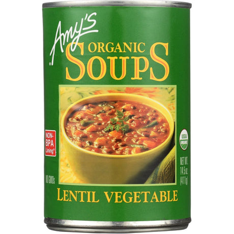 AMY'S: Organic Lentil Vegetable Soup, 14.5 oz - #tag1# - #tag2#