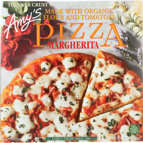 AMY'S: Pizza Margherita Made with Organic Flour and Tomatoes, 13 oz - #tag1# - #tag2#