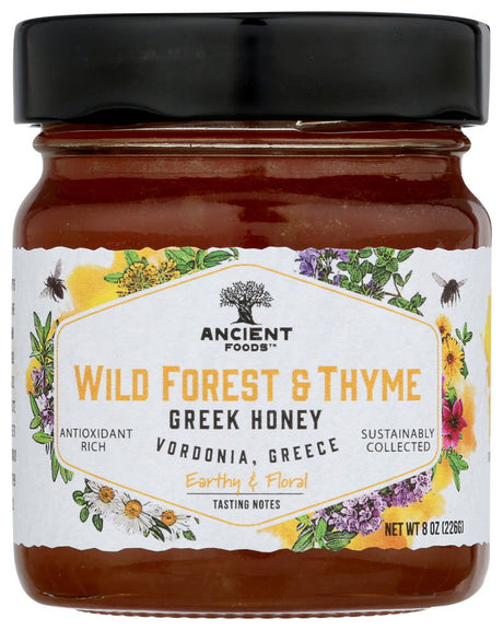 ANCIENT FOODS: Honey Grk Wld Frst Thyme, 8 oz - #tag1# - #tag2#