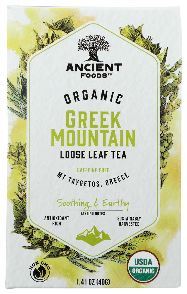 ANCIENT FOODS: Organic Greek Mountain Tea, 40 gm - #tag1# - #tag2#