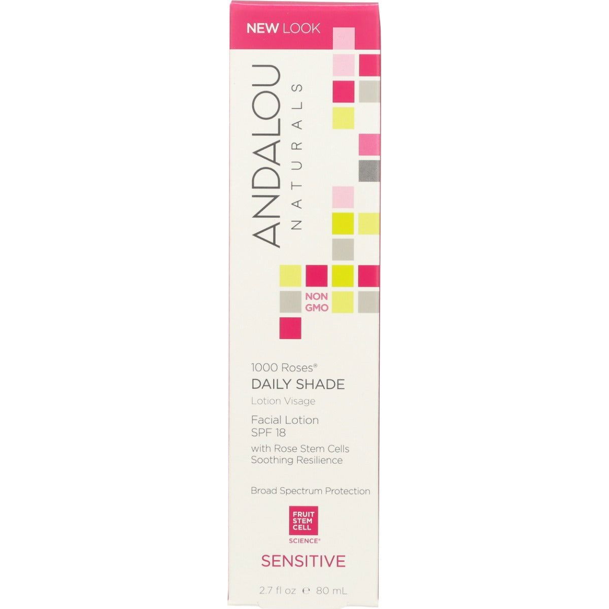 ANDALOU NATURALS: 1000 Roses Daily Shade Facial Lotion SPF 18, 2.7 oz - Sunshine Co Op. - #tag1# - #tag2# - #tag3# - #tag4#