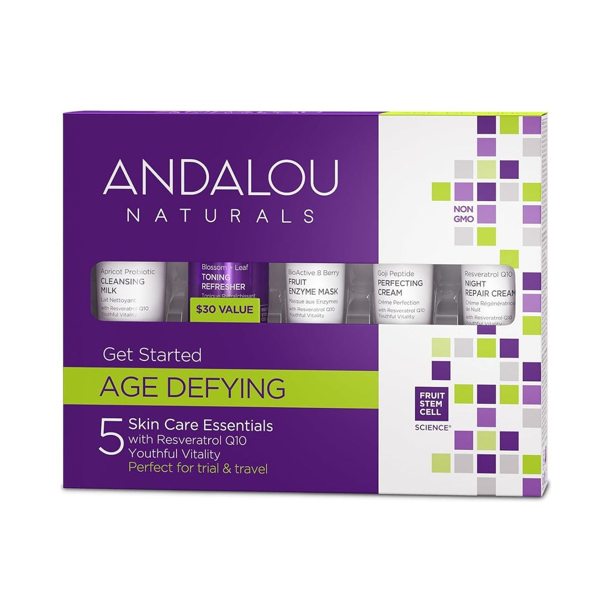 ANDALOU NATURALS: Get Started Age Defying Skin Care Essentials, 5 Piece Kit - #tag1# - #tag2#