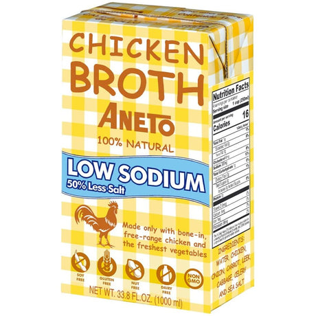 ANETO: Broth Chicken Ls, 1 lt - #tag1# - #tag2#