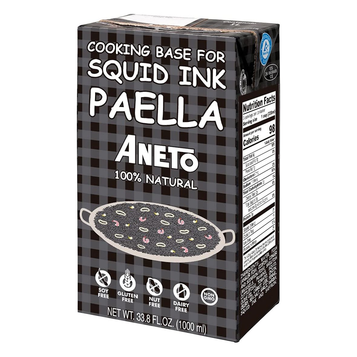 ANETO: Squid Ink Paella Base, 1 lt - #tag1# - #tag2#