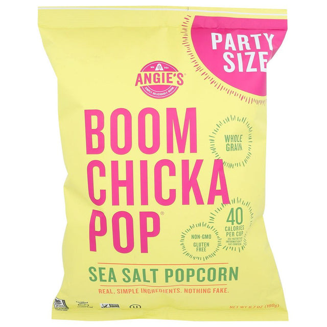 ANGIES: Boomchickapop Sea Salt Popcorn Party Size, 6.7 oz - #tag1# - #tag2#