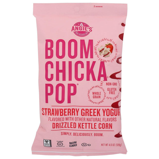 ANGIES: Boomchickapop Strawberry Greek Yogurt Drizzled Kettle Corn, 4.5 oz - #tag1# - #tag2#