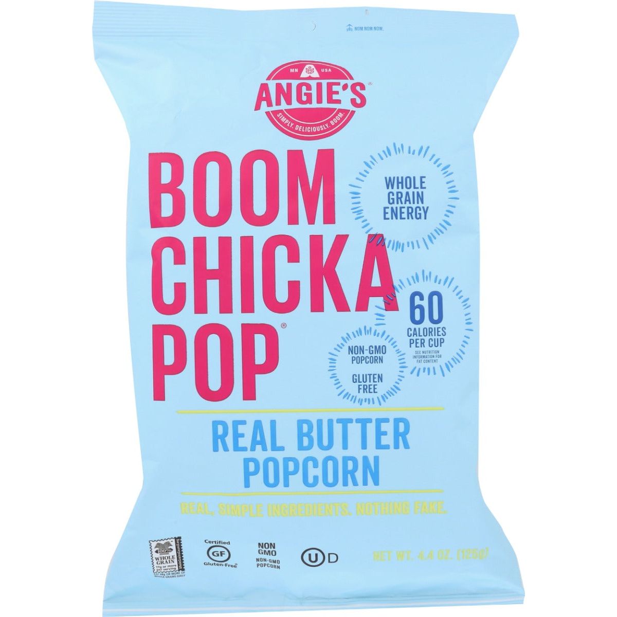 ANGIES: Real Butter Popcorn, 4.4 oz - #tag1# - #tag2#