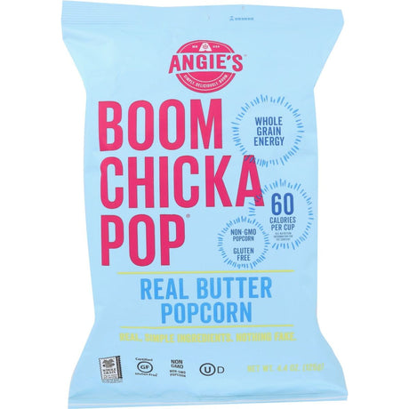 ANGIES: Real Butter Popcorn, 4.4 oz - #tag1# - #tag2#