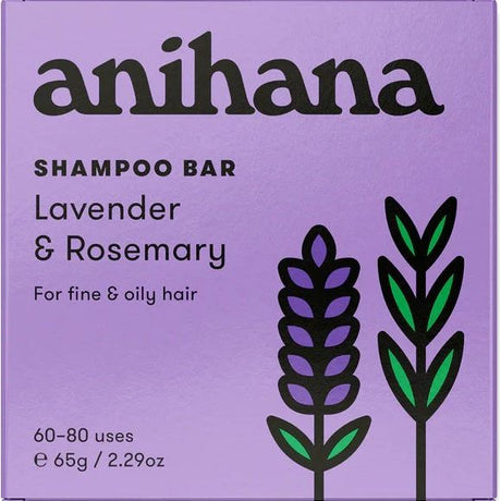 ANIHANA: Lavender and Rosemary Shampoo Bar, 65 gm - #tag1# - #tag2#