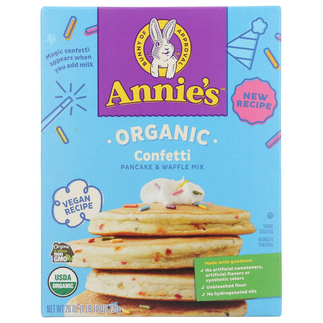 ANNIES HOMEGROWN: Birthday Confetti Pancake & Waffle Mix, 26 oz - #tag1# - #tag2#