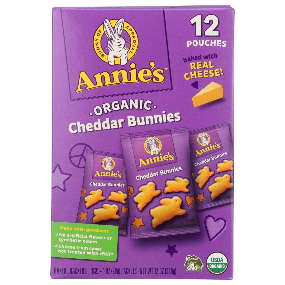 ANNIES HOMEGROWN: Organic Cheddar Bunnies, 12 oz - Sunshine Co Op. - #tag1# - #tag2# - #tag3# - #tag4#
