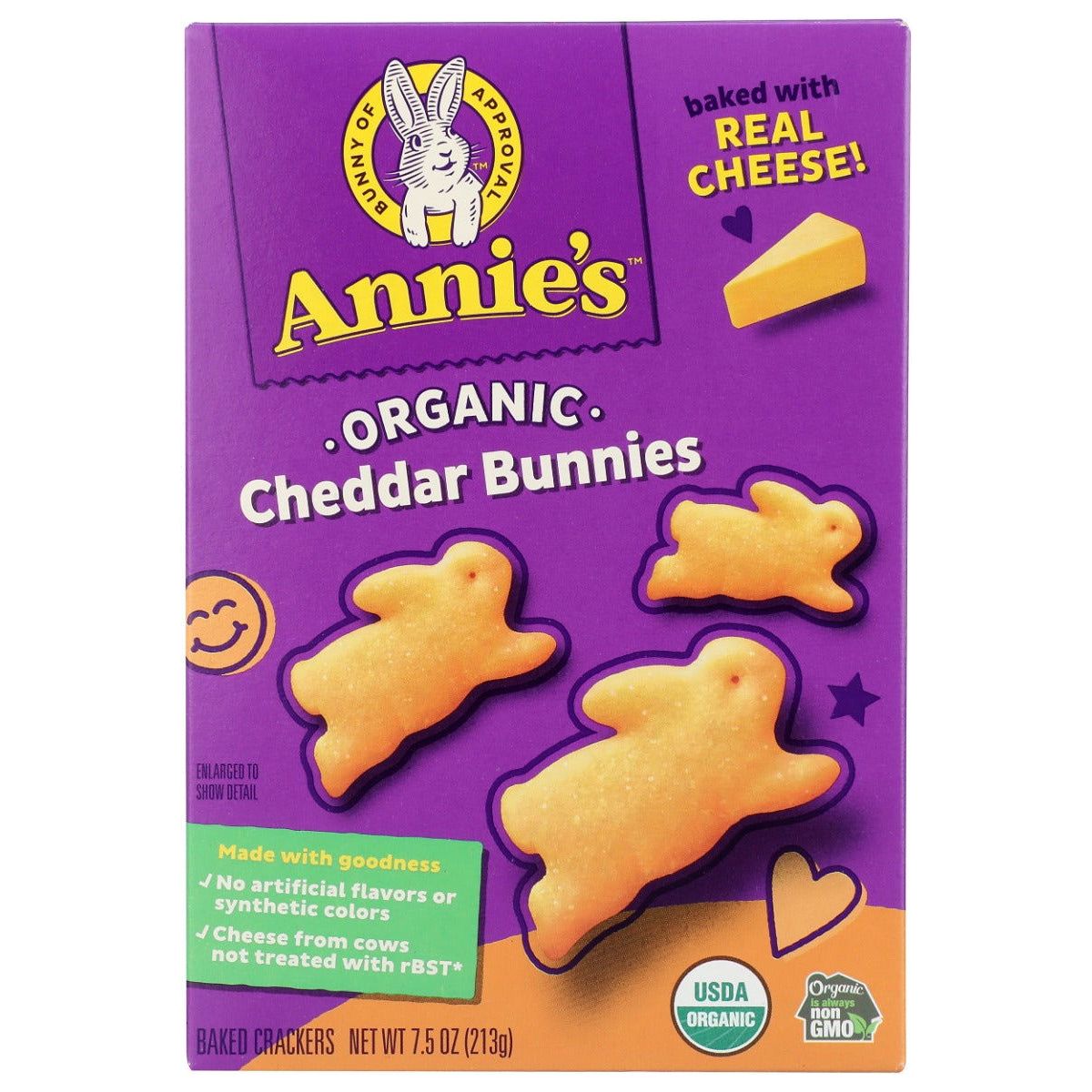 ANNIES HOMEGROWN: Organic Cheddar Bunnies, 7.5 oz - Sunshine Co Op. - #tag1# - #tag2# - #tag3# - #tag4#