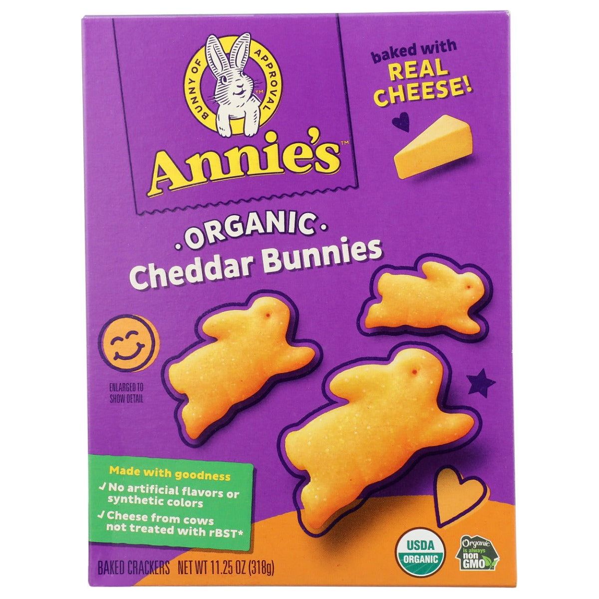 ANNIES HOMEGROWN: Organic Cheddar Bunnies Crackers, 11.25 oz - Sunshine Co Op. - #tag1# - #tag2# - #tag3# - #tag4#