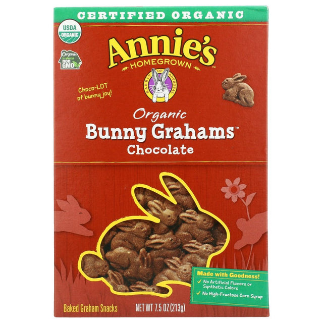ANNIES HOMEGROWN: Organic Chocolate Bunny Grahams, 7.5 oz - #tag1# - #tag2#