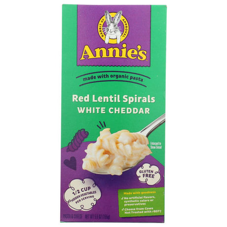 ANNIES HOMEGROWN: Pasta Lentil Wht Cheddar, 5.5 oz - #tag1# - #tag2#