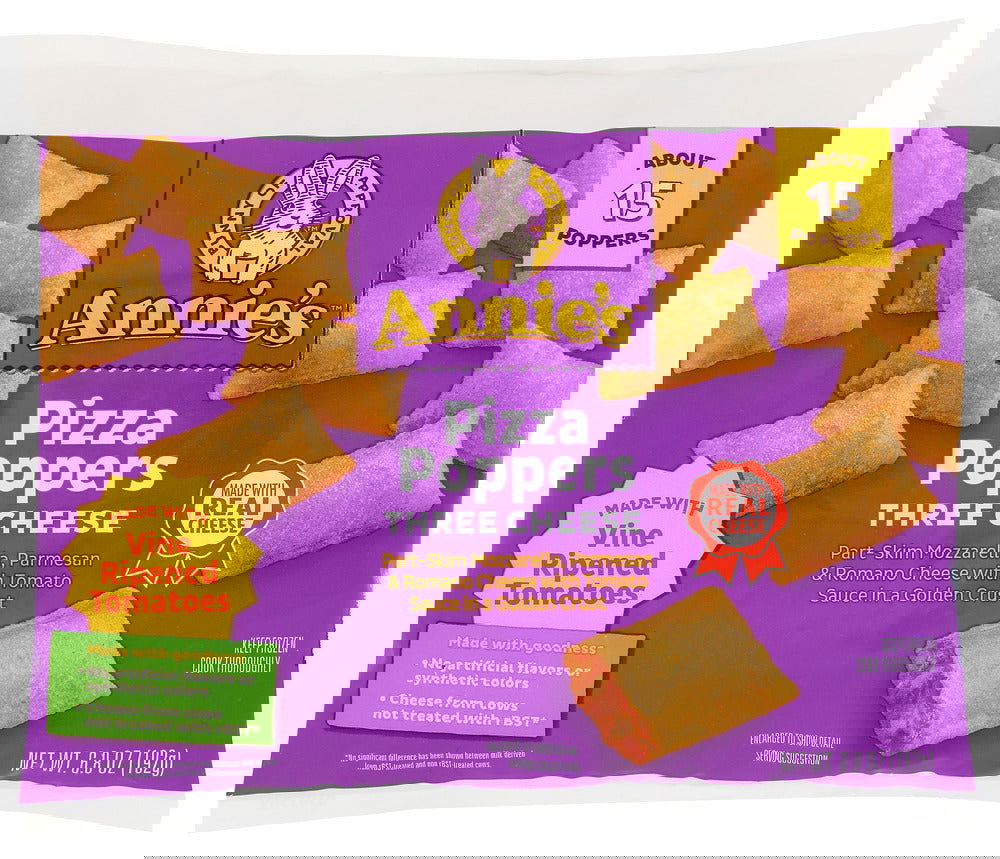 ANNIES HOMEGROWN: Pizza Poppers 3 Cheese 15 Count, 6.8 oz - #tag1# - #tag2#