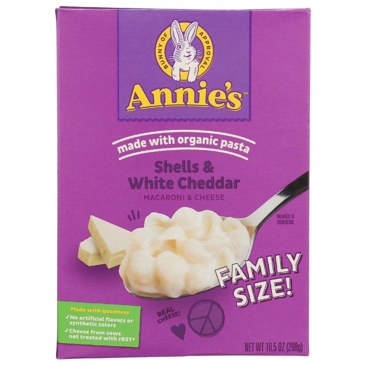 ANNIES HOMEGROWN: Shells and White Cheddar Mac and Cheese, 10.5 oz - Sunshine Co Op. - #tag1# - #tag2# - #tag3# - #tag4#