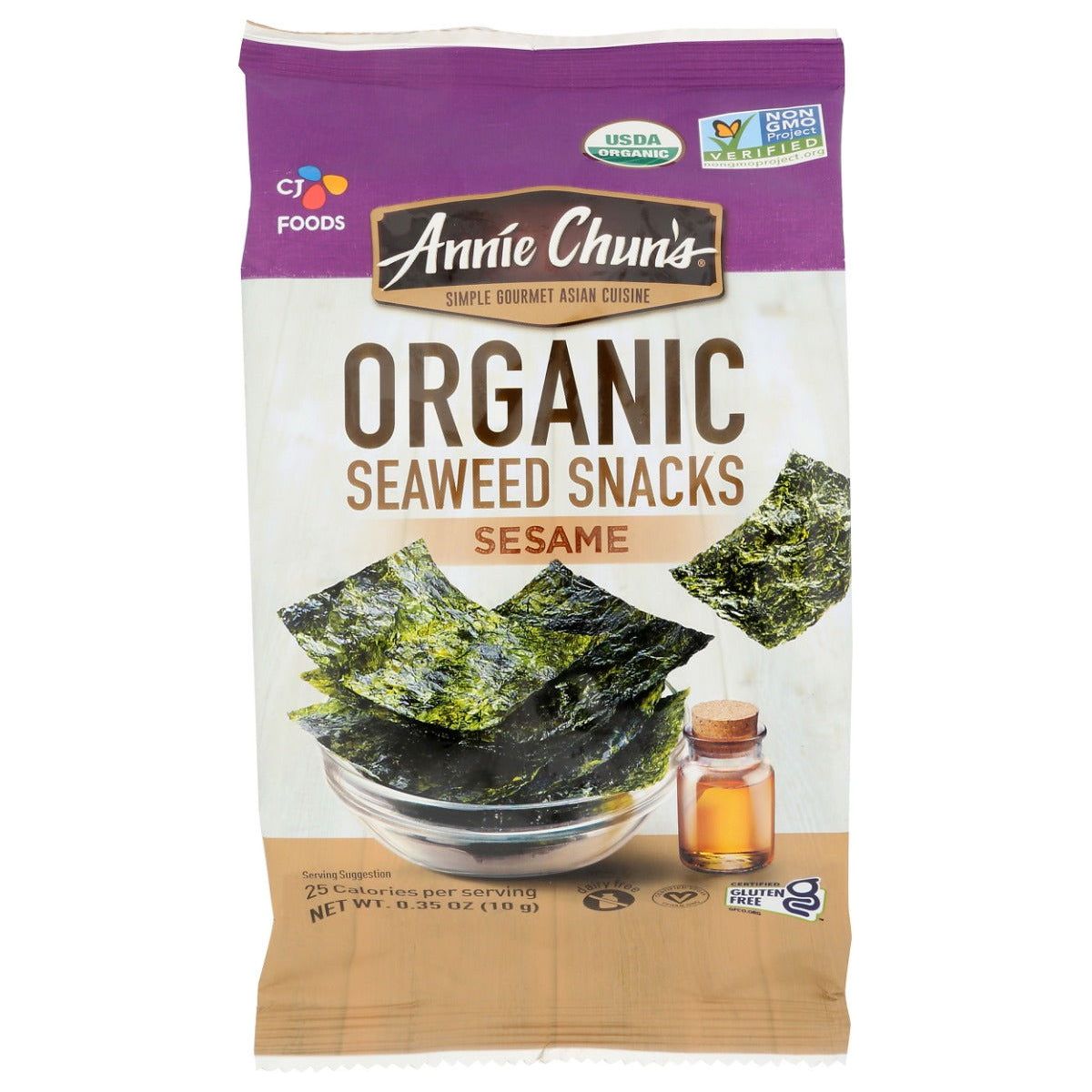 ANNIE CHUNS: Organic Sesame Seaweed Snacks, 0.35 oz - Sunshine Co Op. - #tag1# - #tag2# - #tag3# - #tag4#