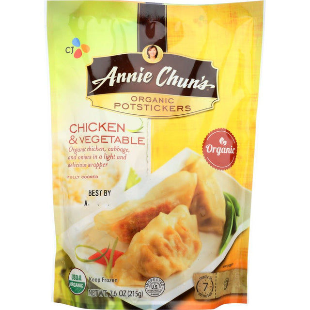 ANNIE CHUN'S: Potstickers Organic Chicken and Vegetable, 7.6 oz - #tag1# - #tag2#