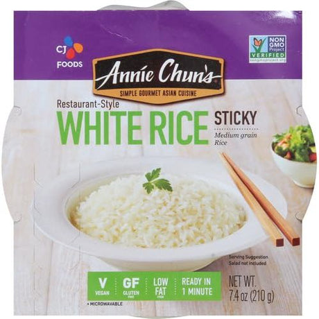 ANNIE CHUN'S: Rice Express Sticky White Rice, 7.4 oz - #tag1# - #tag2#