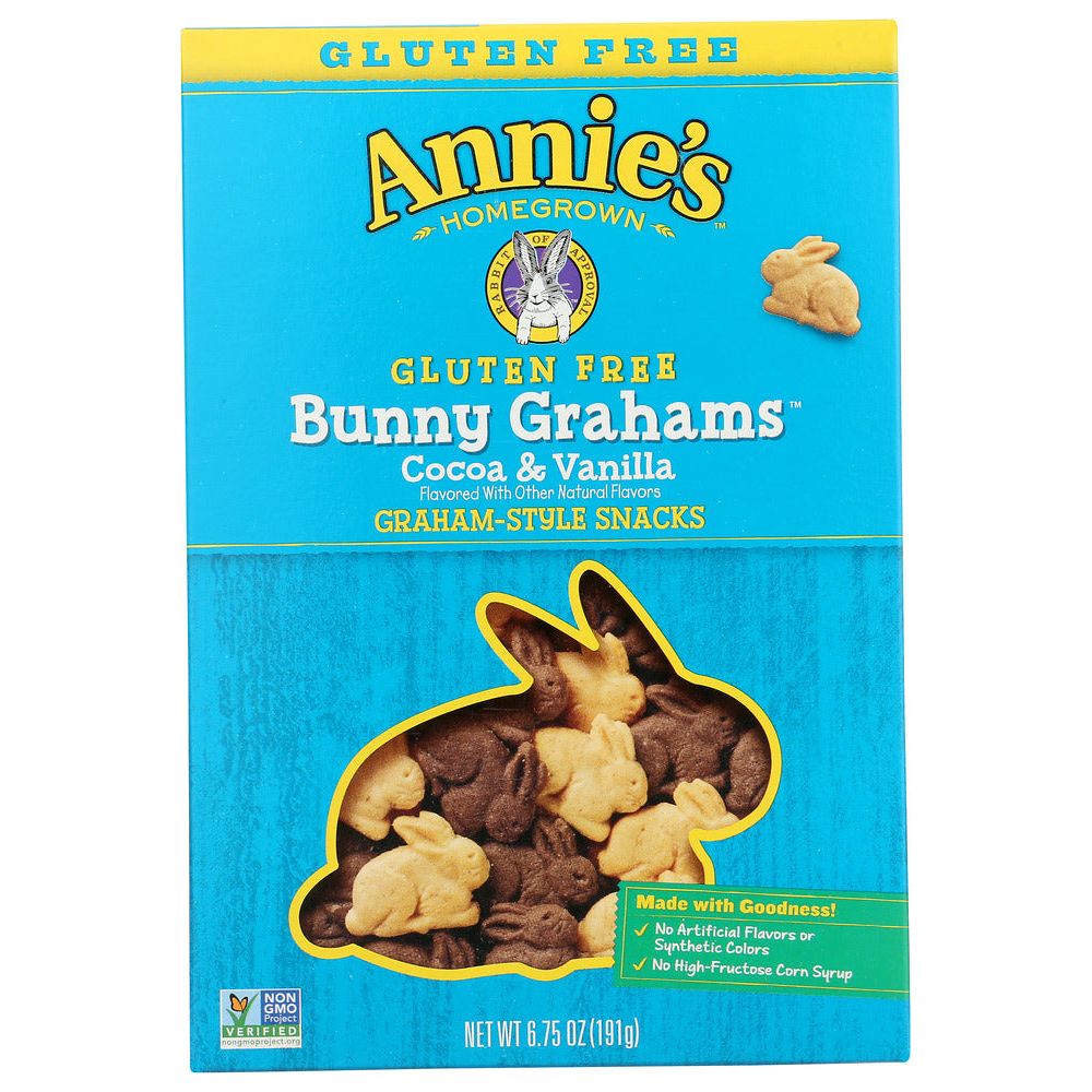 ANNIE'S HOMEGROWN: Bunny Cookies Gluten Free Cocoa and Vanilla, 6.75 oz - #tag1# - #tag2#