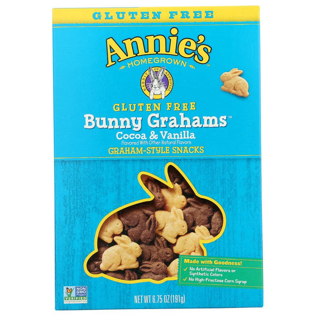 ANNIE'S HOMEGROWN: Bunny Cookies Gluten Free Cocoa and Vanilla, 6.75 oz - #tag1# - #tag2#