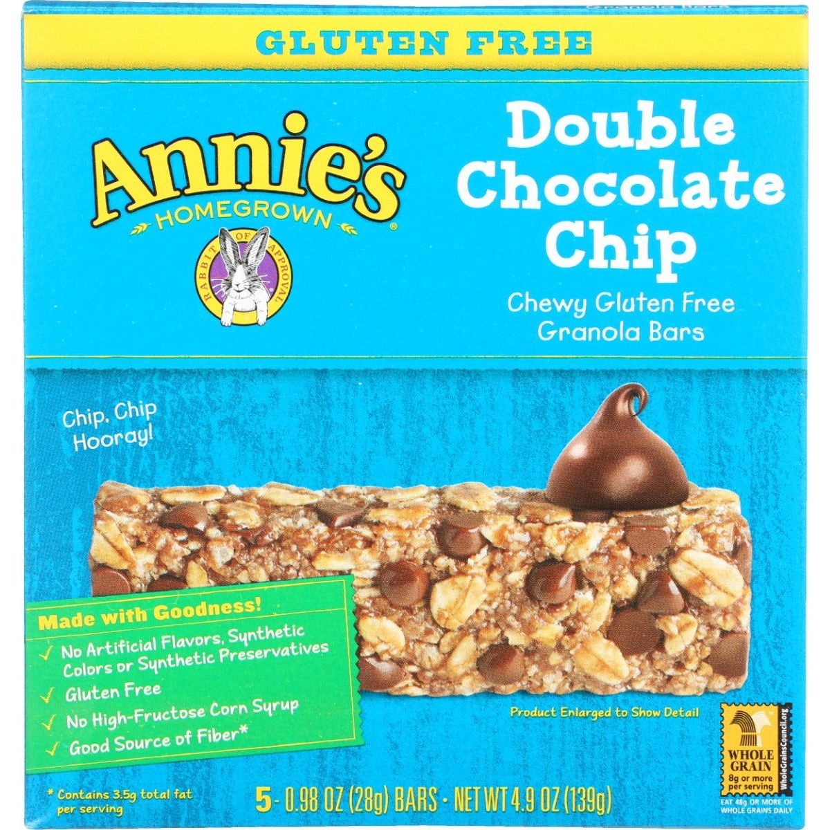 ANNIE'S HOMEGROWN: Double Chocolate Chip Granola Bars, 4.9 oz - Sunshine Co Op. - #tag1# - #tag2# - #tag3# - #tag4#