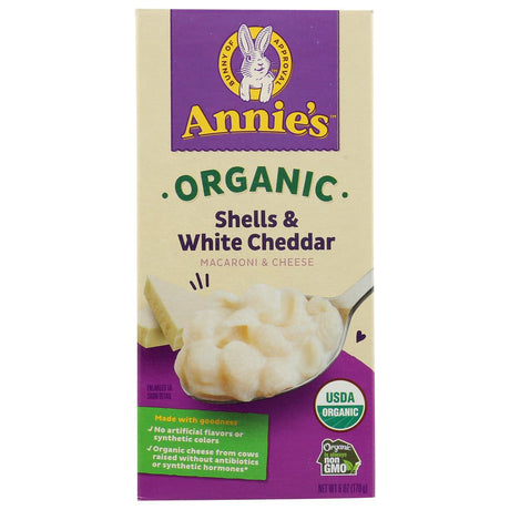 ANNIE'S HOMEGROWN: Organic Shells and White Cheddar Macaroni and Cheese, 6 Oz - #tag1# - #tag2#
