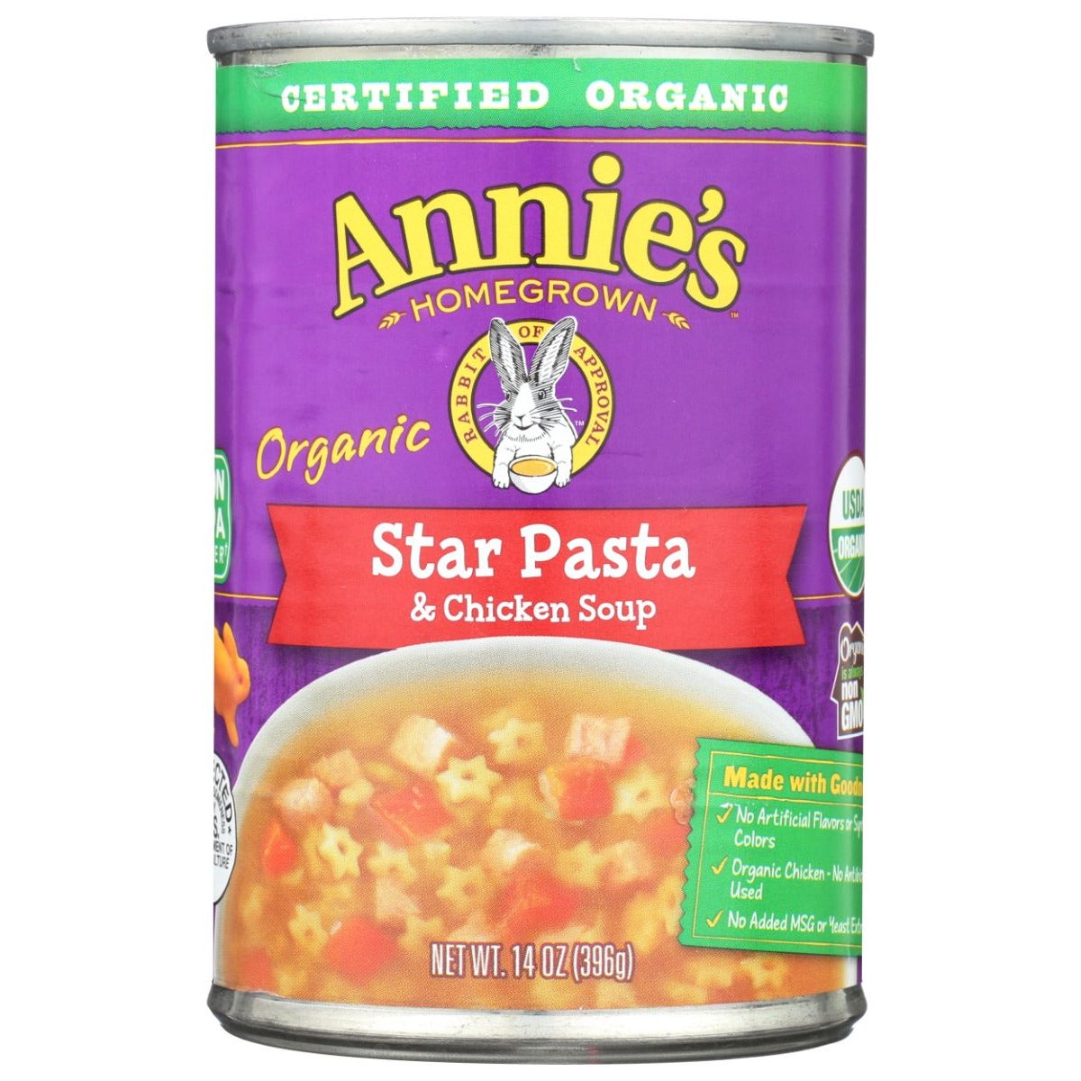 ANNIE'S HOMEGROWN: Organic Star Pasta & Chicken Soup, 14 oz - #tag1# - #tag2#
