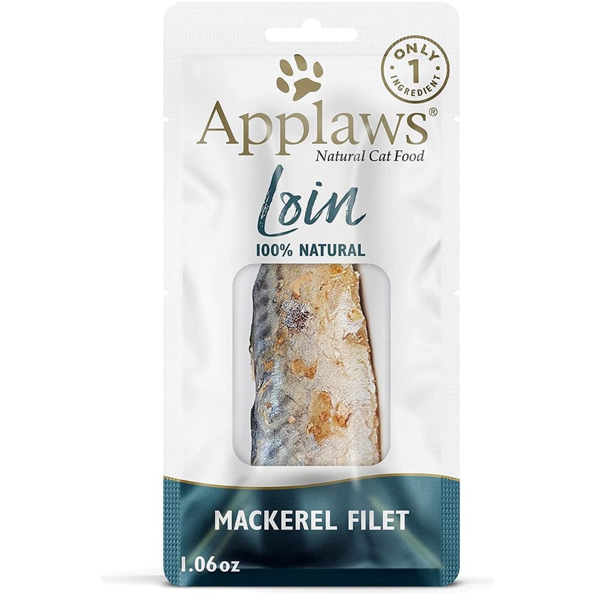APPLAWS: Cat Food Loins Mackerel, 1.06 oz - #tag1# - #tag2#