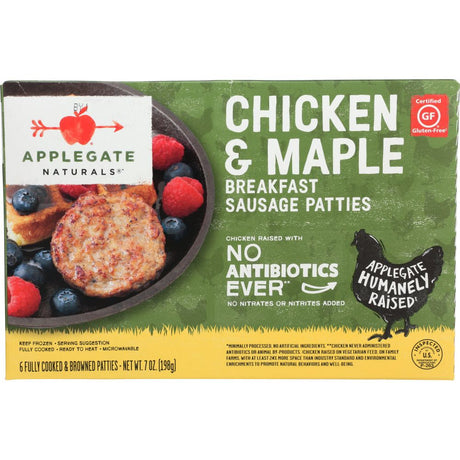 APPLEGATE: Chicken & Maple Breakfast Sausage Patties, 7 oz - #tag1# - #tag2#