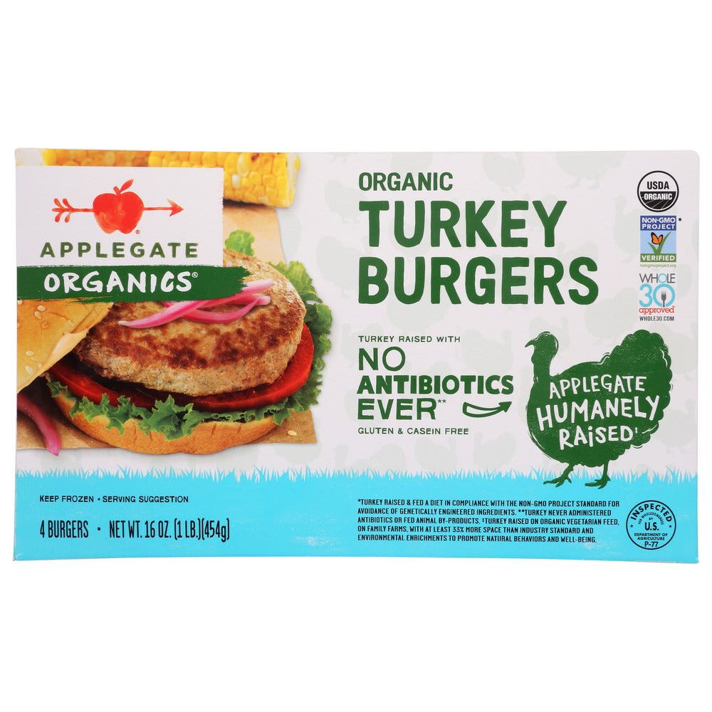 APPLEGATE FARMS: Organic Turkey Burgers, 16 oz - #tag1# - #tag2#
