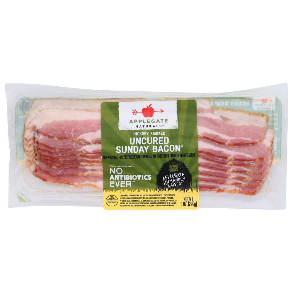 APPLEGATE: Naturals  Uncured Sunday Bacon, 8 oz - #tag1# - #tag2#
