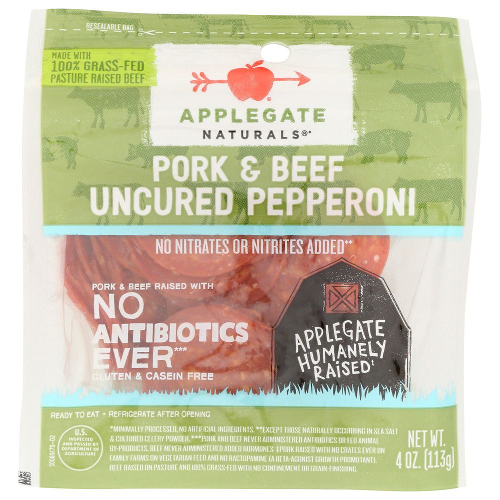 APPLEGATE: Pork Uncured Pepperoni, 4 oz - #tag1# - #tag2#