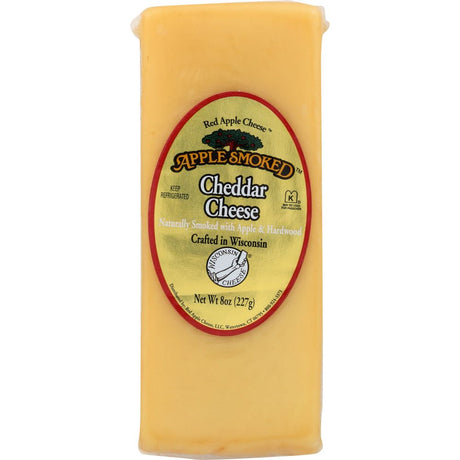 APPLE SMOKED CHEESE: Smoked Cheddar Cheese, 8 oz - #tag1# - #tag2#