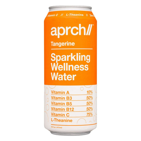 APRCH: Tangerine Sparkling Wellness Water, 16 fo - #tag1# - #tag2#