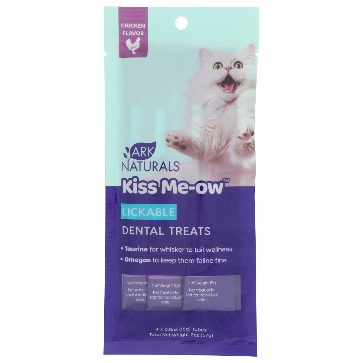ARK NATURALS: Kiss Me-Ow Lickable Dental Cat Treats Chicken, 2 oz - #tag1# - #tag2#