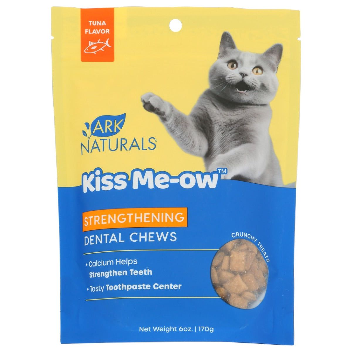 ARK NATURALS: Kiss Me-Ow Strengthening Dental Chews Cat Treat Tuna, 6 oz - #tag1# - #tag2#