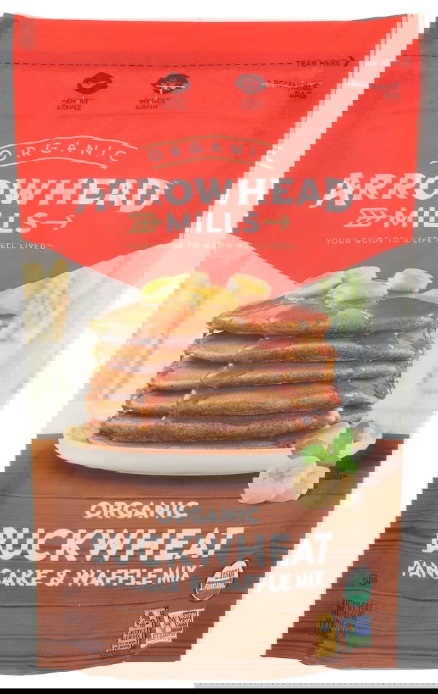 ARROWHEAD MILLS: Organic Buckwheat Pancake Waffle Mix, 22 oz - #tag1# - #tag2#