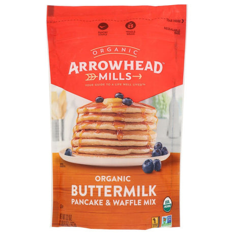 ARROWHEAD MILLS: Organic Buttermilk Pancake Waffle Mix, 22 oz - #tag1# - #tag2#