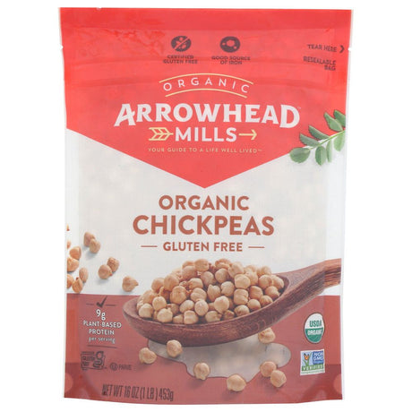 ARROWHEAD MILLS: Organic Garbanzos Chickpeas, 16 oz - #tag1# - #tag2#