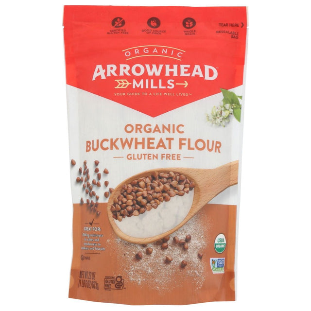 ARROWHEAD MILLS: Organic Gluten Free Buckwheat Flour, 22 oz - #tag1# - #tag2#